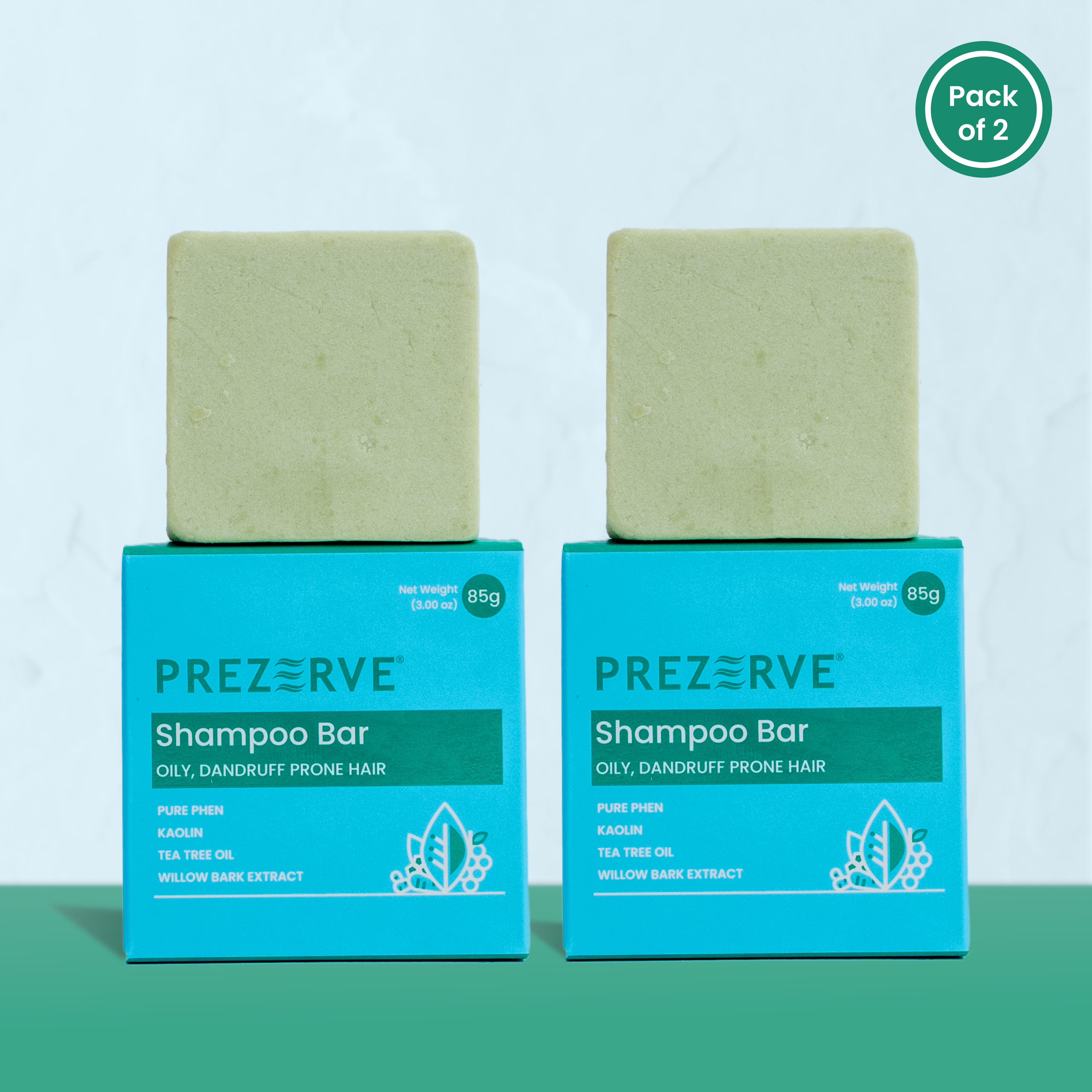 Prezerve Clarifying Shampoo - Oily & Dandruff Prone Hair  (Pack of 2)